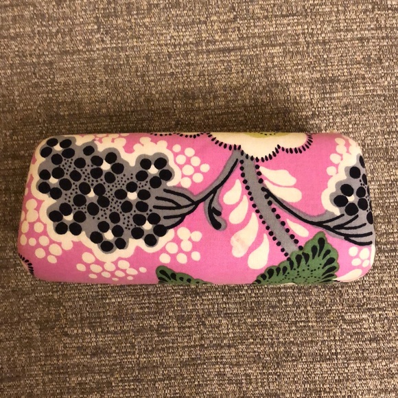 Vera Bradley Pink Floral Eye Glass Case - Picture 4 of 7